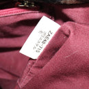 BURBERRY Nova Check Blue Label Hand Bag Wool Beige Auth MX023-12