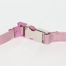 PRADA Smartphone Pouch Shoulder Bag Nylon Pink Silver Auth MX024M-9