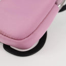 PRADA Smartphone Pouch Shoulder Bag Nylon Pink Silver Auth MX024M-16