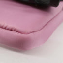 PRADA Smartphone Pouch Shoulder Bag Nylon Pink Silver Auth MX024M-18