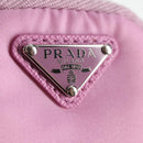 PRADA Smartphone Pouch Shoulder Bag Nylon Pink Silver Auth MX024M-21