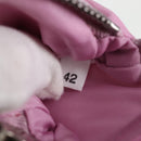 PRADA Smartphone Pouch Shoulder Bag Nylon Pink Silver Auth MX024M-11