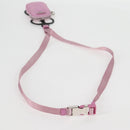 PRADA Smartphone Pouch Shoulder Bag Nylon Pink Silver Auth MX024M-7