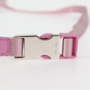 PRADA Smartphone Pouch Shoulder Bag Nylon Pink Silver Auth MX024M-8