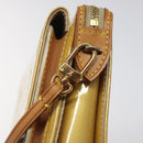 LOUIS VUITTON Monogram Vernis Motto Accessory Pouch Beige M91136 LV Auth MX027-17