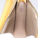 LOUIS VUITTON Monogram Vernis Motto Accessory Pouch Beige M91136 LV Auth MX027-20