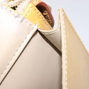 LOUIS VUITTON Monogram Vernis Motto Accessory Pouch Beige M91136 LV Auth MX027-12