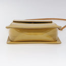 LOUIS VUITTON Monogram Vernis Motto Accessory Pouch Beige M91136 LV Auth MX027-5