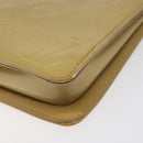 LOUIS VUITTON Monogram Vernis Lexington Accessory Pouch Beige M91010 Auth MX028-14