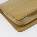 LOUIS VUITTON Monogram Vernis Lexington Accessory Pouch Beige M91010 Auth MX028-9