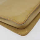 LOUIS VUITTON Monogram Vernis Lexington Accessory Pouch Beige M91010 Auth MX028-16