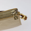 LOUIS VUITTON Monogram Vernis Lexington Accessory Pouch Beige M91010 Auth MX028-17
