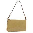 LOUIS VUITTON Monogram Vernis Lexington Accessory Pouch Beige M91010 Auth MX028-1