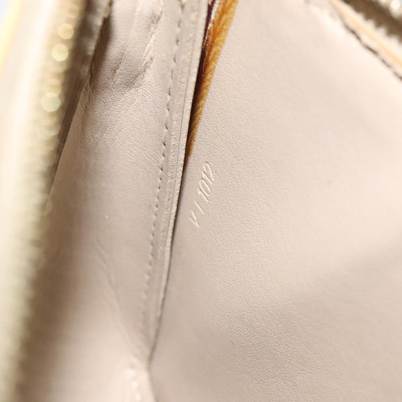 LOUIS VUITTON Monogram Vernis Lexington Accessory Pouch Beige M91010 Auth MX028