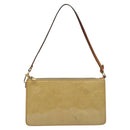 LOUIS VUITTON Monogram Vernis Lexington Accessory Pouch Beige M91010 Auth MX028-13