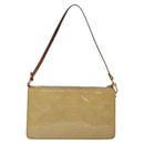 LOUIS VUITTON Monogram Vernis Lexington Accessory Pouch Beige M91010 Auth MX028-2