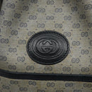 GUCCI Micro GG Supreme Shoulder Bag PVC Navy Gold Auth MX035-18
