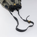 GUCCI Micro GG Supreme Shoulder Bag PVC Navy Gold Auth MX035-7