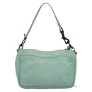 BALENCIAGA The Shoulder Bag Leather Light Blue 138226 Auth MX037-3