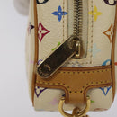 LOUIS VUITTON Monogram Multicolor Trousse Wapity Pouch White M58033 Auth MX041V-9