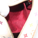 LOUIS VUITTON Monogram Multicolor Trousse Wapity Pouch White M58033 Auth MX041V-19