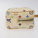 LOUIS VUITTON Monogram Multicolor Trousse Wapity Pouch White M58033 Auth MX041V-3