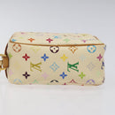 LOUIS VUITTON Monogram Multicolor Trousse Wapity Pouch White M58033 Auth MX041V-6