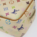 LOUIS VUITTON Monogram Multicolor Trousse Wapity Pouch White M58033 Auth MX041V-14