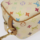 LOUIS VUITTON Monogram Multicolor Trousse Wapity Pouch White M58033 Auth MX041V-15