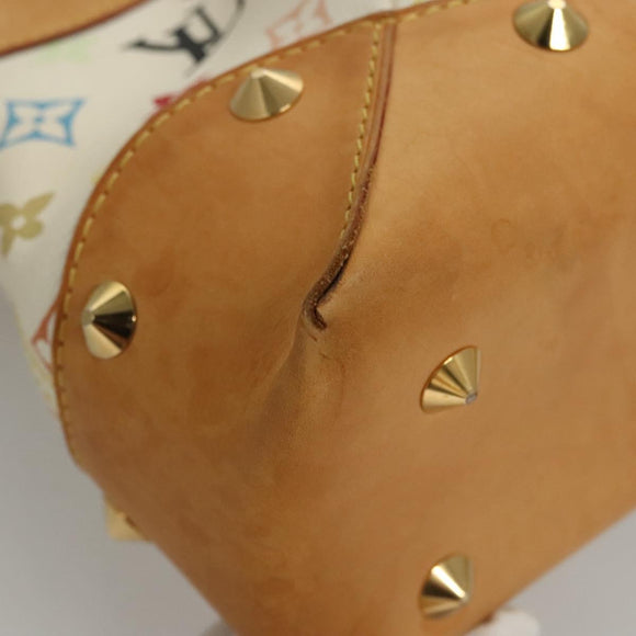 LOUIS VUITTON Monogram Multicolor Judy GM Shoulder Bag White M40253 Auth MX042V