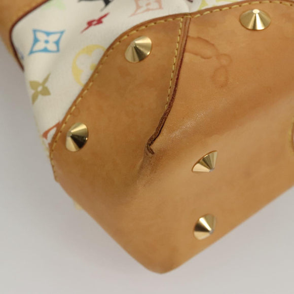 LOUIS VUITTON Monogram Multicolor Judy GM Shoulder Bag White M40253 Auth MX042V