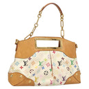 LOUIS VUITTON Monogram Multicolor Judy GM Shoulder Bag White M40253 Auth MX042V-1