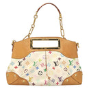LOUIS VUITTON Monogram Multicolor Judy GM Shoulder Bag White M40253 Auth MX042V-13