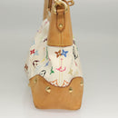 LOUIS VUITTON Monogram Multicolor Judy GM Shoulder Bag White M40253 Auth MX042V-4
