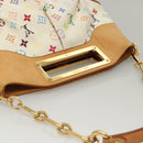 LOUIS VUITTON Monogram Multicolor Judy GM Shoulder Bag White M40253 Auth MX042V-6