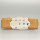 LOUIS VUITTON Monogram Multicolor Judy GM Shoulder Bag White M40253 Auth MX042V-5