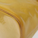 LOUIS VUITTON Monogram Vernis Houston Hand Bag Beige M91004 LV Auth MX047-8