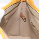 LOUIS VUITTON Monogram Vernis Houston Hand Bag Beige M91004 LV Auth MX047-20