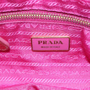 PRADA Shoulder Bag Nylon Pink Gold Auth MX052-10
