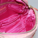 PRADA Shoulder Bag Nylon Pink Gold Auth MX052-17