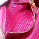 PRADA Shoulder Bag Nylon Pink Gold Auth MX052-19
