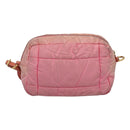 PRADA Shoulder Bag Nylon Pink Gold Auth MX052-3