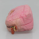 PRADA Shoulder Bag Nylon Pink Gold Auth MX052-4