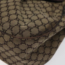 CELINE Macadam Canvas Shoulder Bag Brown Auth MX053-9