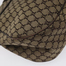 CELINE Macadam Canvas Shoulder Bag Brown Auth MX053-16