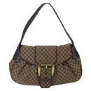 CELINE Macadam Canvas Shoulder Bag Brown Auth MX053-13