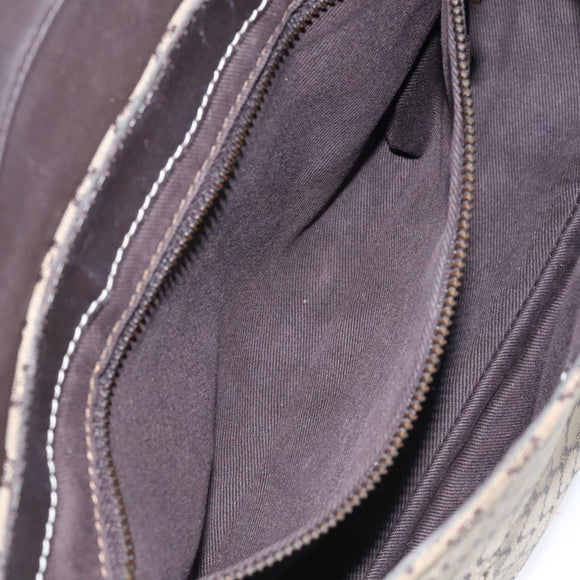 CELINE Macadam Canvas Shoulder Bag Brown Auth MX053