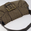 CELINE Macadam Canvas Shoulder Bag Brown Auth MX053-6