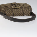 CELINE Macadam Canvas Shoulder Bag Brown Auth MX053-7