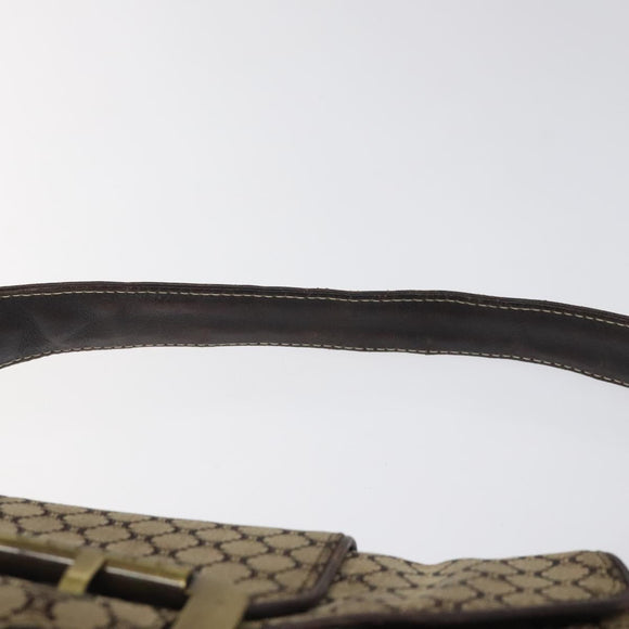 CELINE Macadam Canvas Shoulder Bag Brown Auth MX053